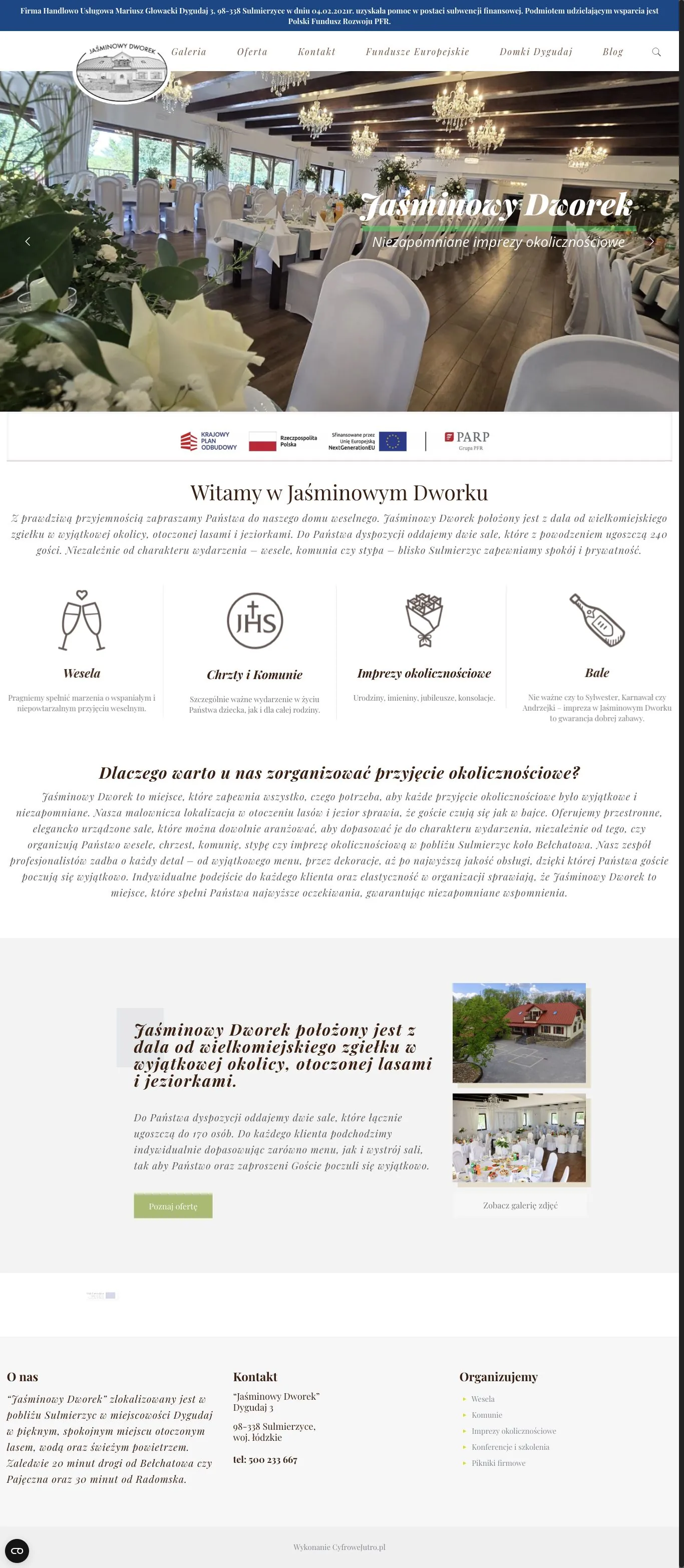 Podgląd strony Jaśminowy Dworek